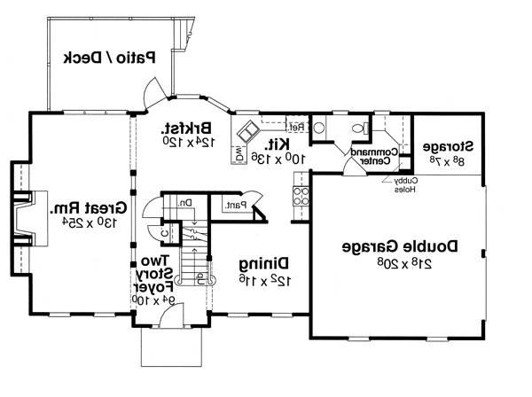 First Floor image of CLAIRMONT House Plan